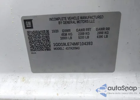 2021 GMC Sierra 2500Hd 4Wd Long Bed из США, поврежденный, VIN 1GD19LE74MF104393